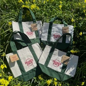 Trader Joe’s Green Mini Tote Bag Bundle of Four